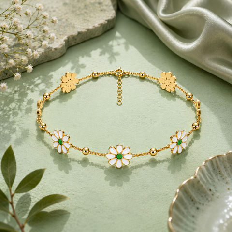 Zia Silver Anklet