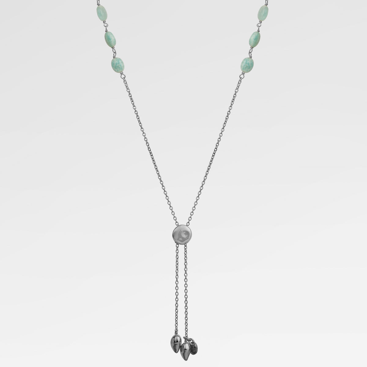 Zoe Gold Plated Amazonite Beaded Necklace