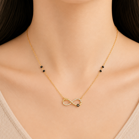 Oela Silver Mangalsutra