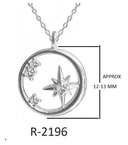 Ava Sterling Silver White Cubic Zirconia Necklace