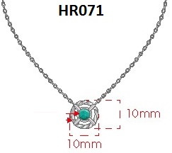 Lily Sterling Silver Elegant Turquoise Necklace