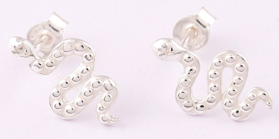 Mia Sterling Silver Snack Stud Earrings