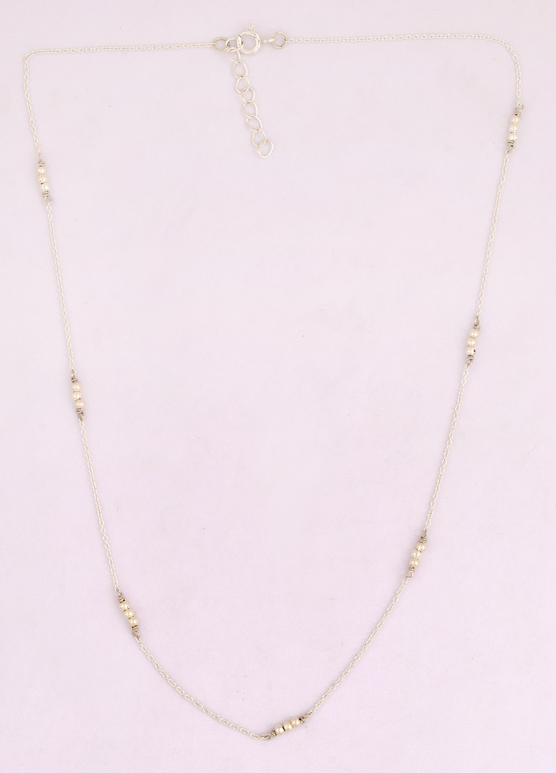 Anna Sterling Silver Beads Necklace