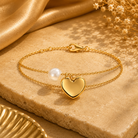 Tira Silver Pearl Bracelet