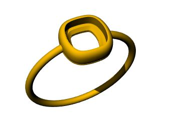 Nora Sterling Silver Cushion Rose Quartz Elegant Ring