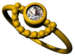 Sira Sterling Silver Round Pearl Ring