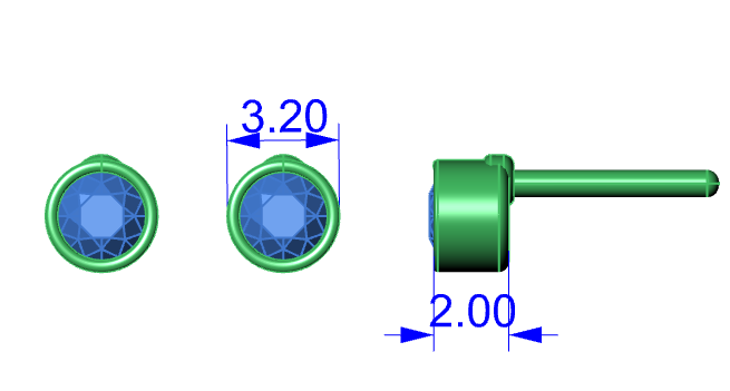 Olya Sterling Silver Rock Crystal Stud Earrings