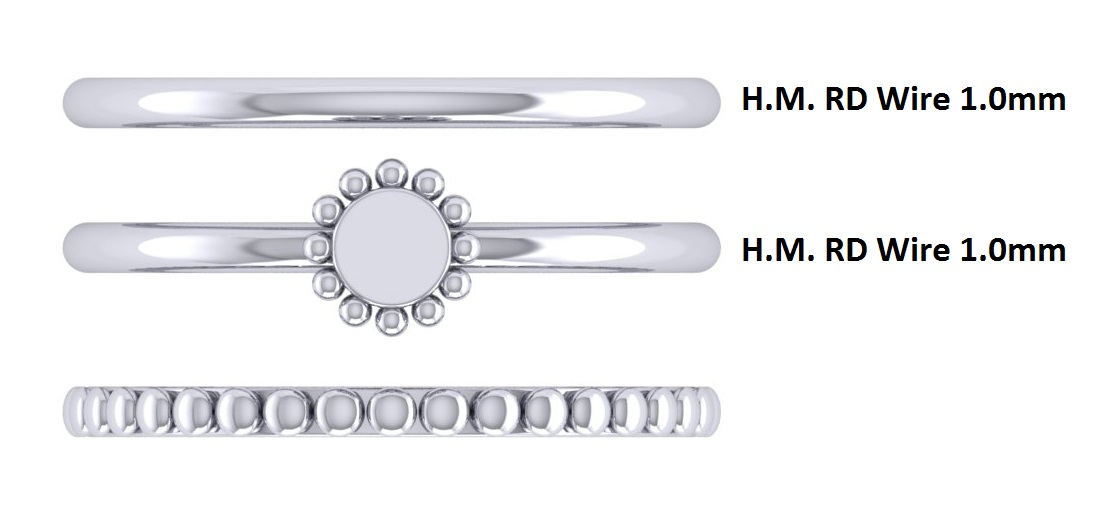 Loni Sterling Silver Three Ring Set