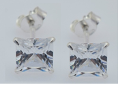 Liv Sterling Silver White Cubic Zirconia Earrings