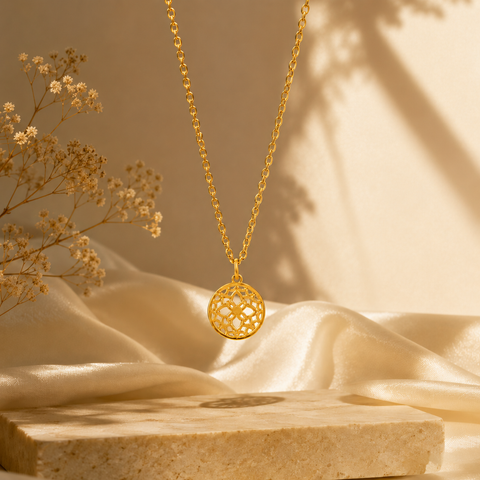 Mia Silver Floral Necklace