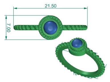 Nora Sterling Silver Round Tiger Eye Ring