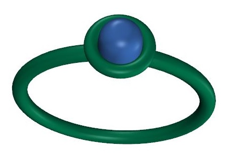 Kia Sterling Silver Round Pearl Ring