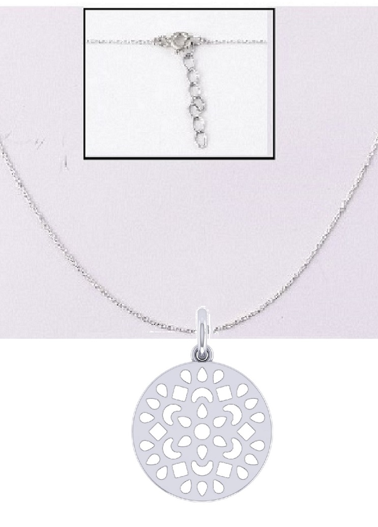 Rin Sterling Silver Floral  Necklace