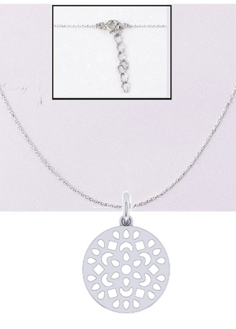Rin Sterling Silver Floral  Necklace
