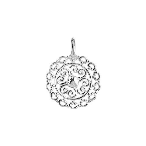 June Sterling Silver Elegant Pendant