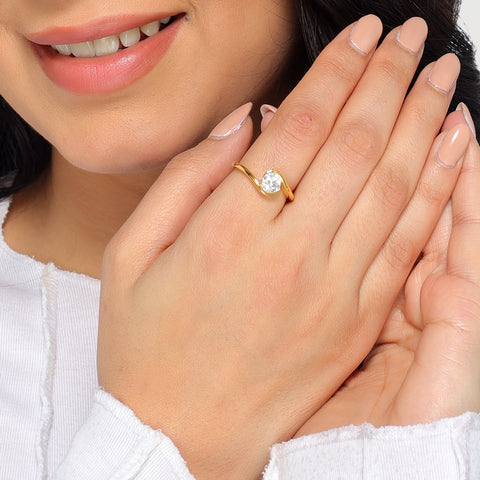 Qeya Zirconia Adjustable Ring