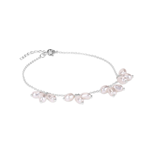 Iren Silver Pearl Bracelets