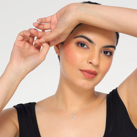 Lucy Silver Moonstone OM Pendant