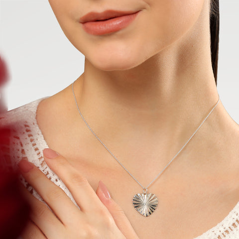 Isha Silver Heart Pendant