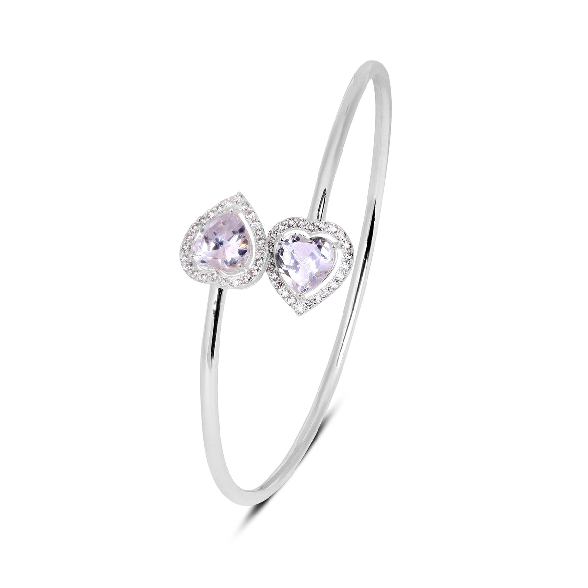 Zia Silver Zirconia Bangle