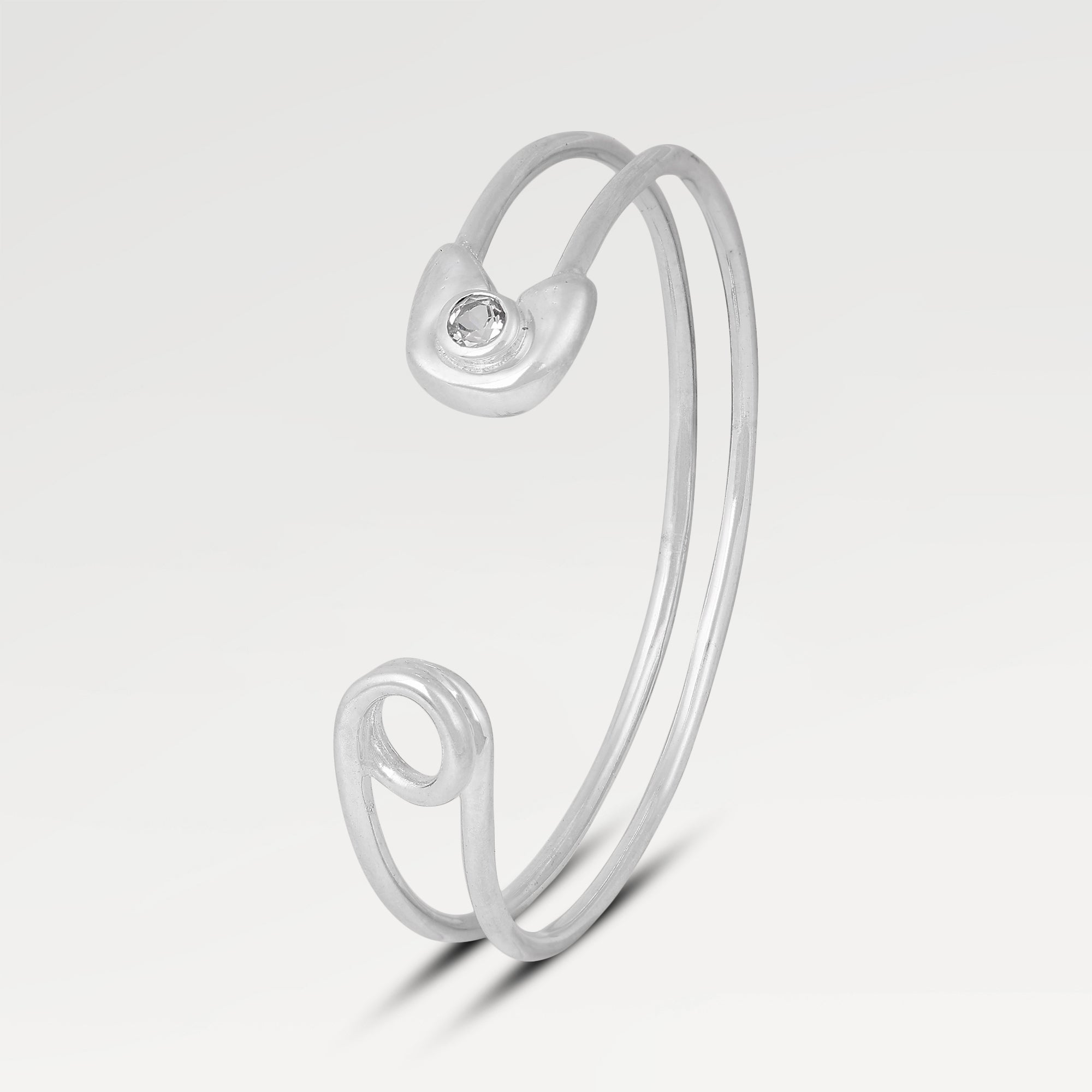 Grace White Topaz Bangle