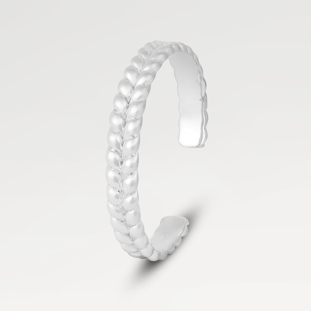 High Polish Plain Embosed Cuff Bangles