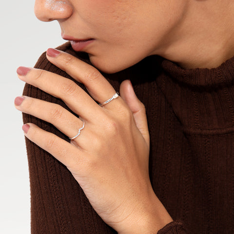 Nora Silver Adjustable Ring Set