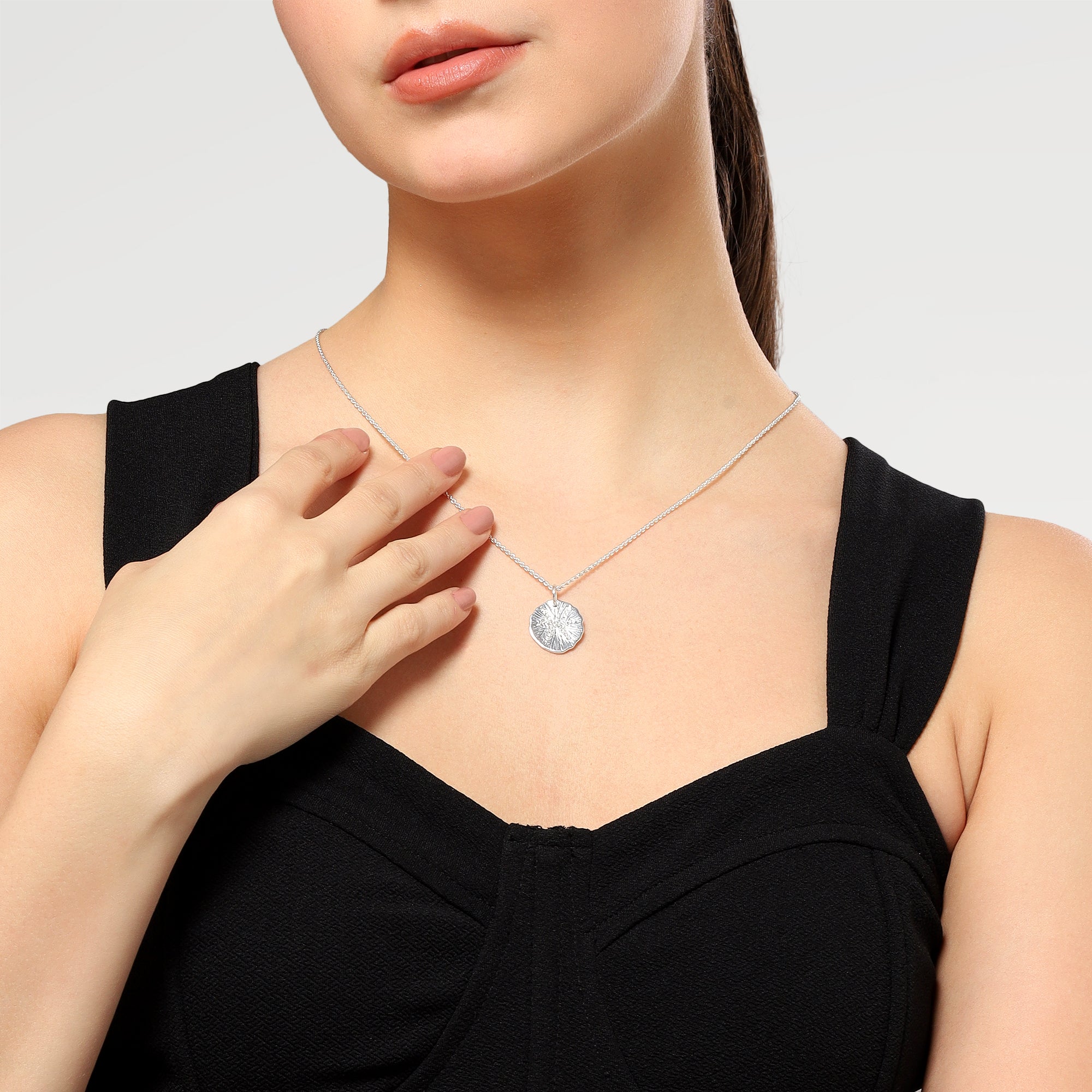 Nora Pave CZ Pisces Zodiac Necklace