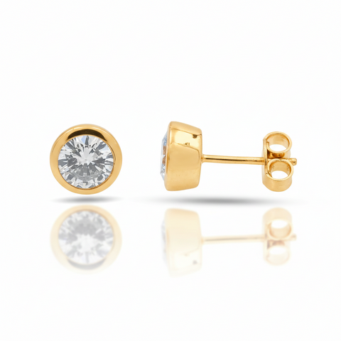 Dina Silver Diamond Earrings