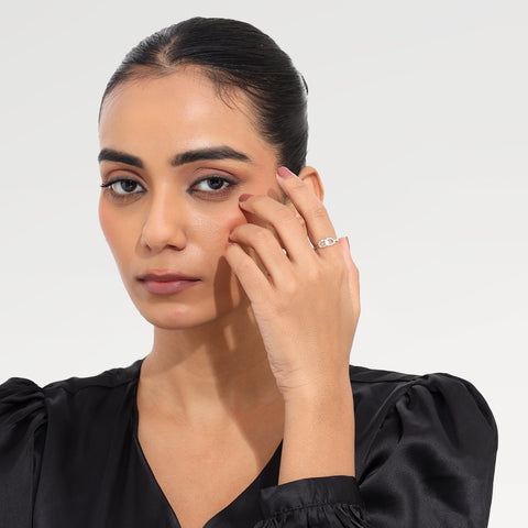Anna Sterling Silver Elegant Ring