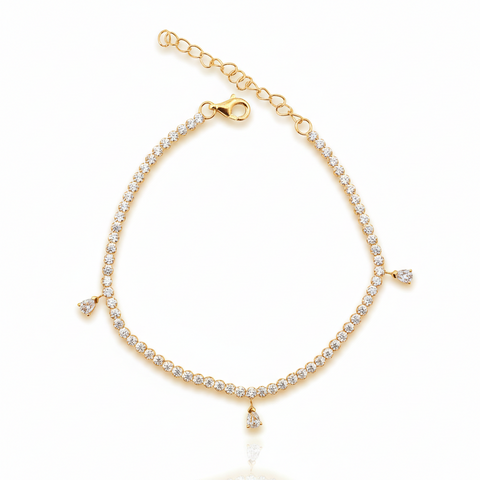 Kate Silver Diamond Bracelet