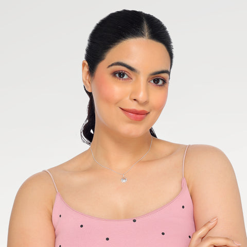 Anna Sterling Silver Sun Design Pendant