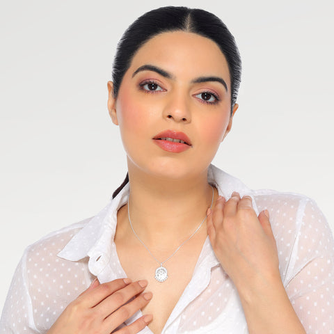 Anna Sterling Silver Elegant Pendant