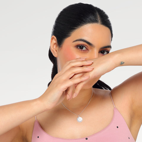 Ella Silver Floral Pendant