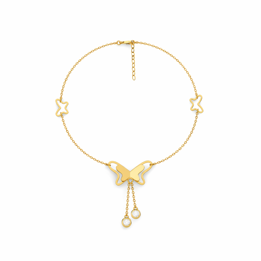 Esha Silver Anklet