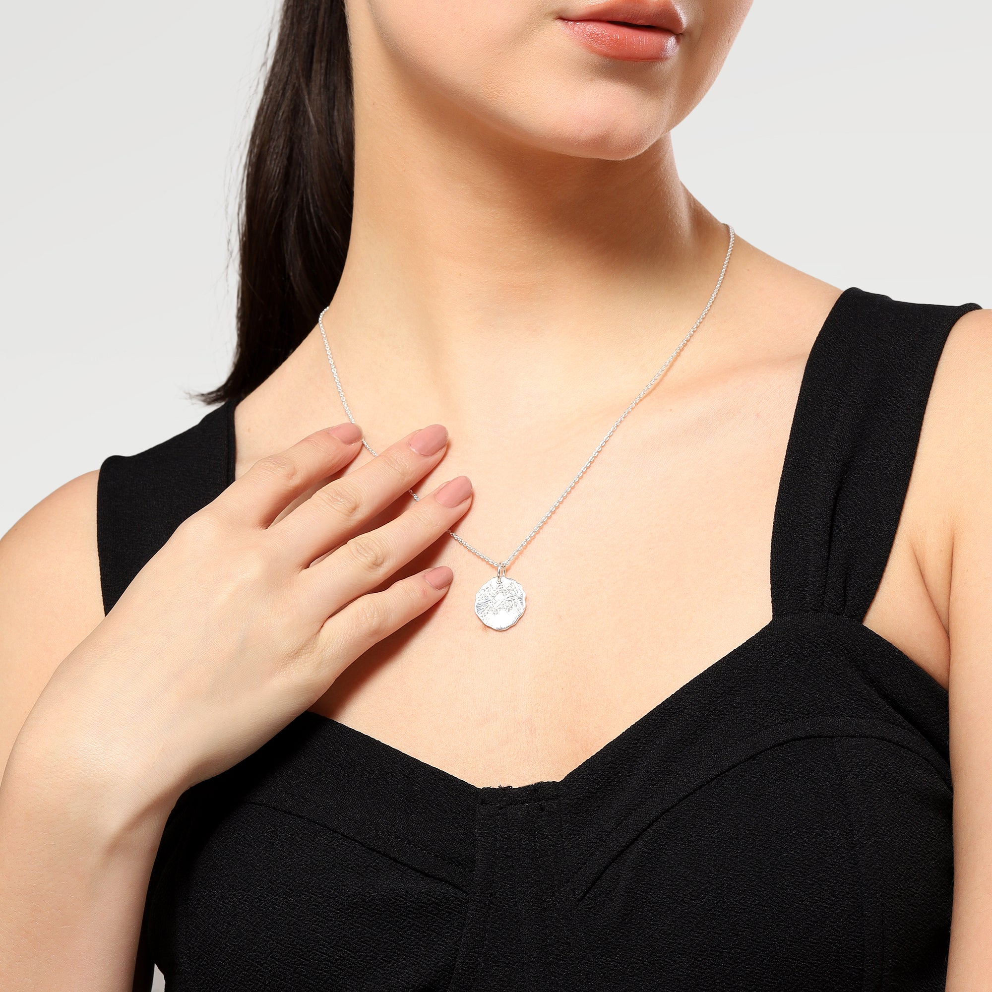 Lily CZ Aquarius Zodiac Slider Necklace