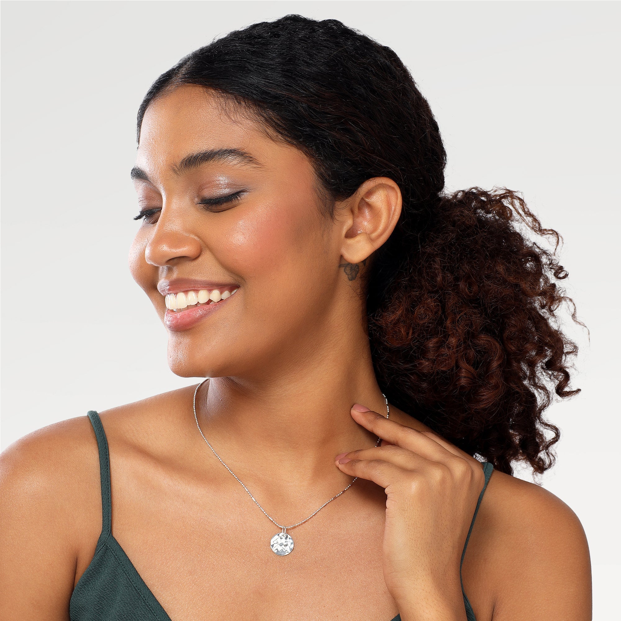 June Aquarius Zodiac Necklace