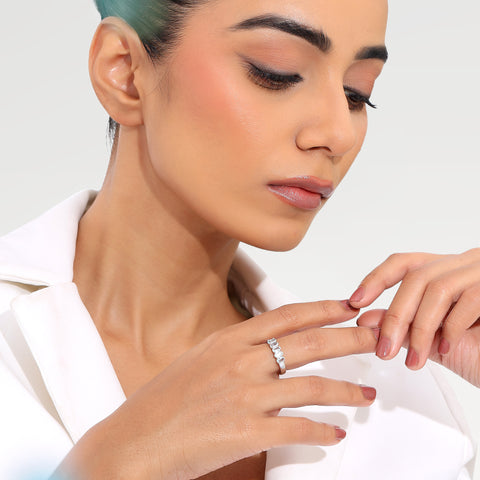 Rova Silver Adjustable Ring