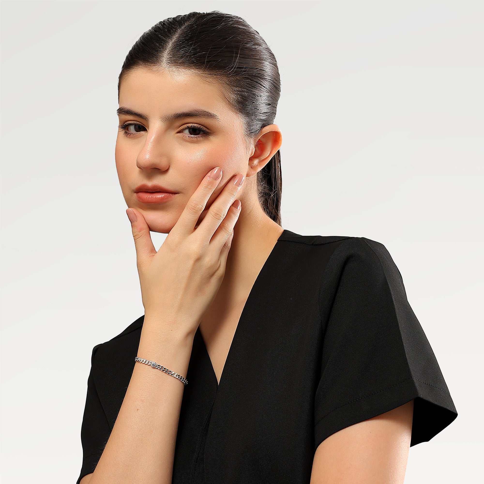 Anna Bezel Set Zirconia Bracelet
