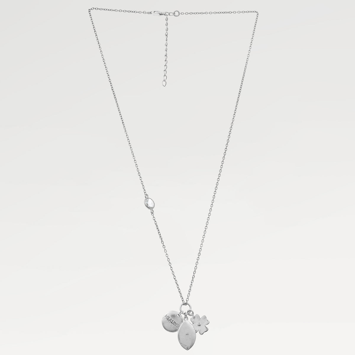 Anna Two Tone Blue Topaz Necklace