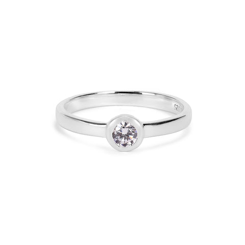 Frea Silver Diamond Adjustable Ring