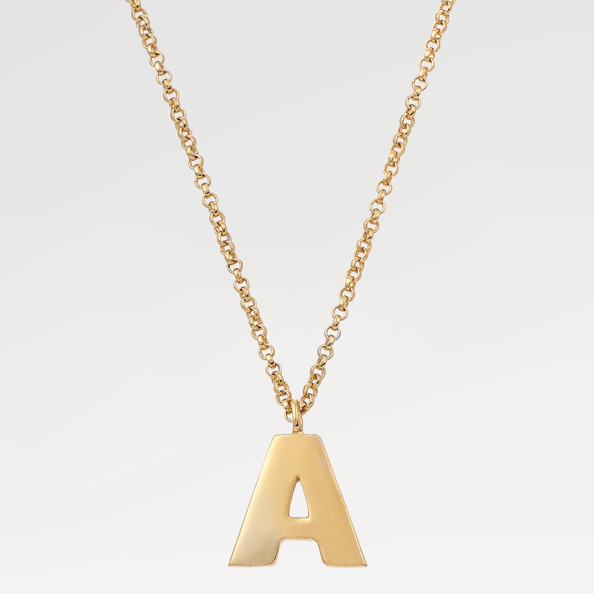 Ivy Textured Alphabet Necklace