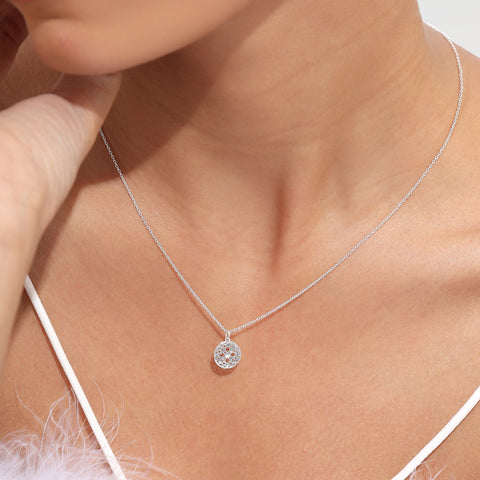 Mia Silver Floral Necklace