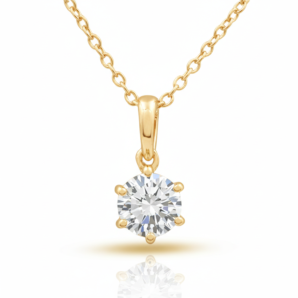 Ava Silver Diamond Necklace