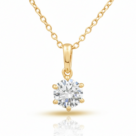 Ava Silver Diamond Necklace