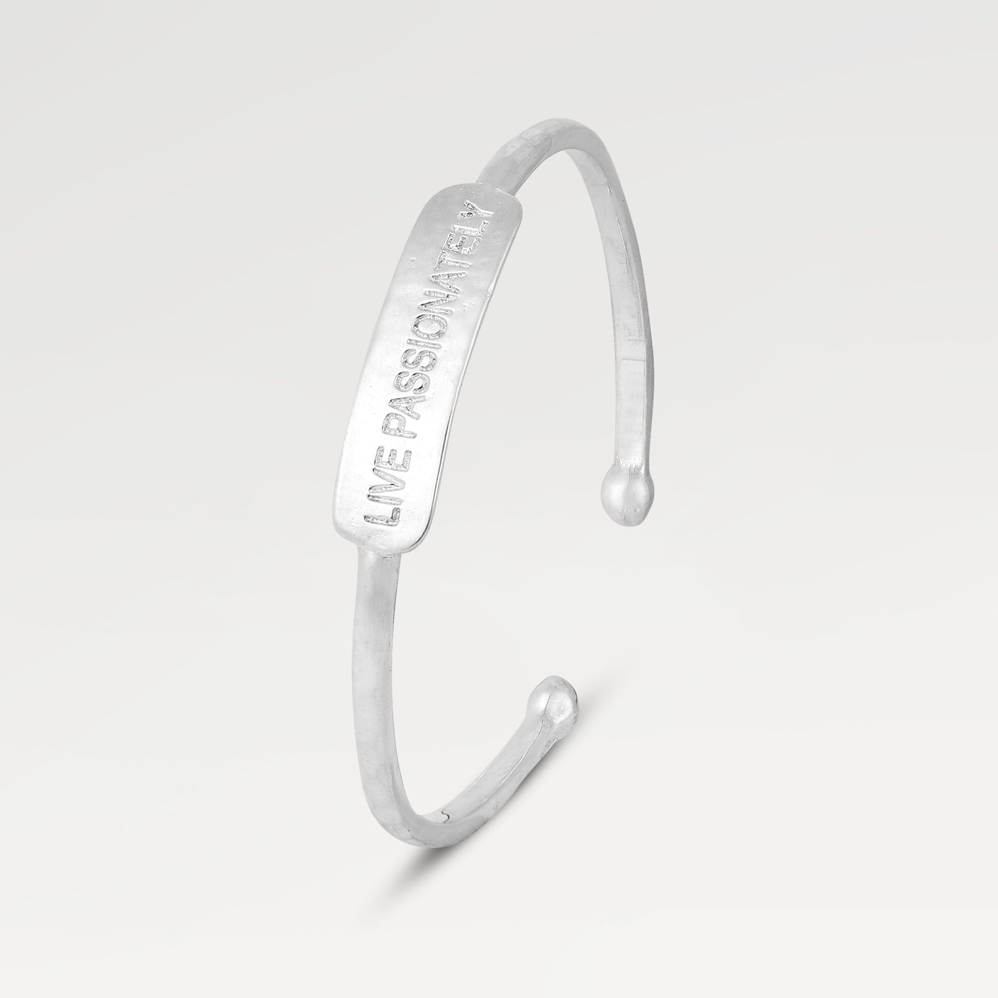 Lily Hammered Plain Cuff Bangle