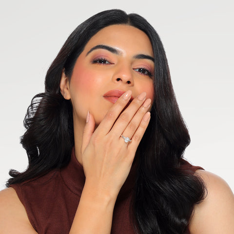 Rue Silver Diamond Adjustable Ring