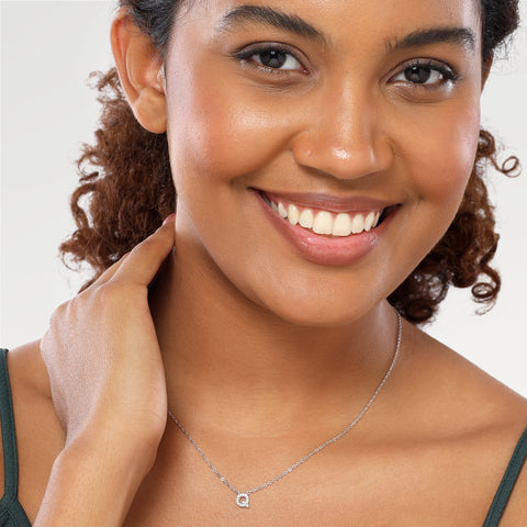 Jia Silver Alphabet Necklace