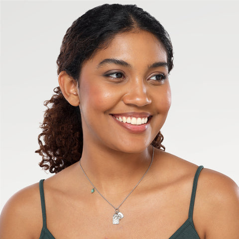 Ada Silver Emerald Necklace