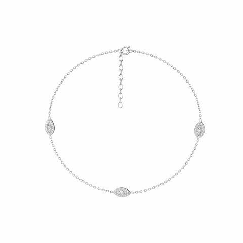 Ayle Silver Zirconia Anklet